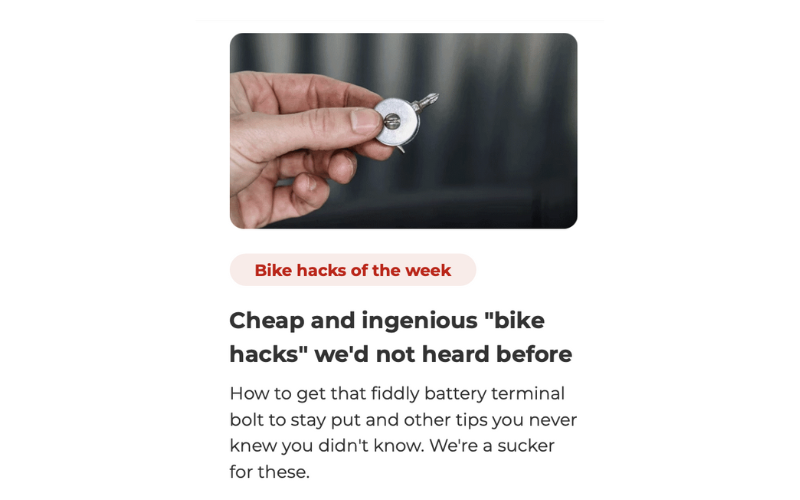 Bike hacks