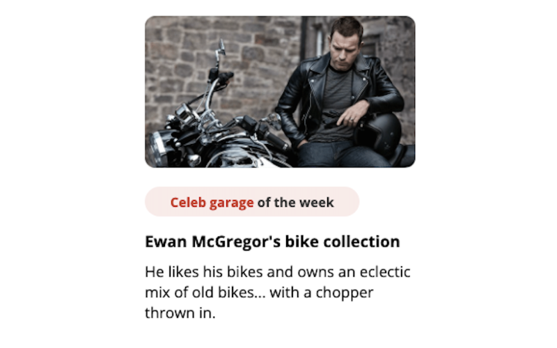 Ewan McGregor Bike Collection