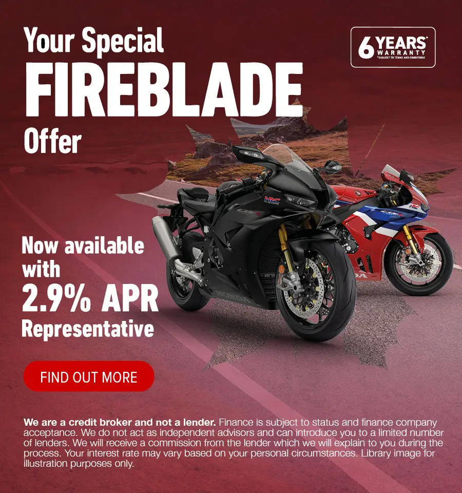 Honda Fireblade Q4 Offer 151025